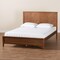 Baxton Studio Carver Classic Transitional Ash Walnut Finished Wood King Size Platform Bed 236-12772-ZORO - alternate 2